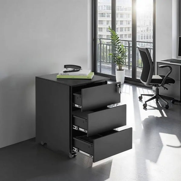 Aktenrollschrank Magna schwarz