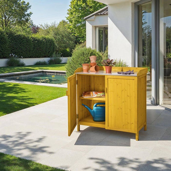 Pflanztisch mit Unterschrank