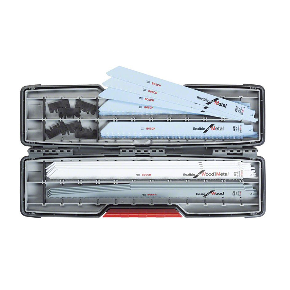 Set di lame per seghe alternative ToughBox All-in-One Bosch da 20 pezzi