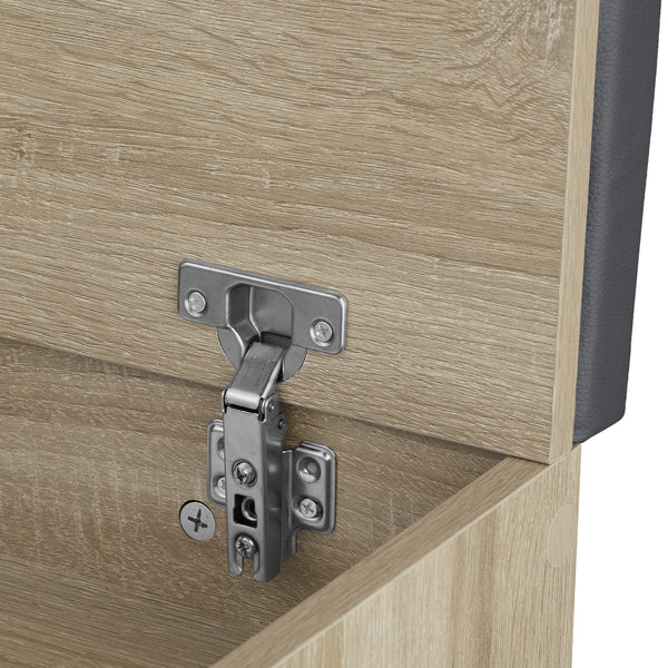 Banc à chaussures Natalya, décor en bois