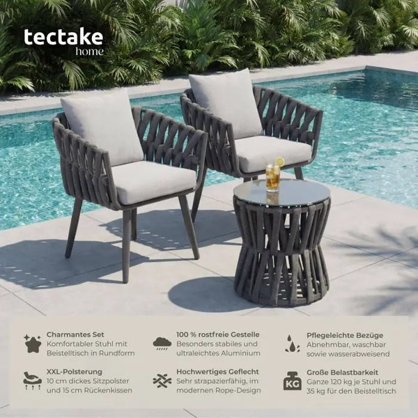 Aluminium Gartenlounge-Set Lugano