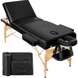 3 Zonen Massageliege Somwang schwarz