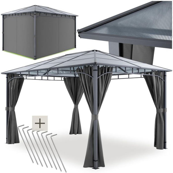 Gartenpavillon Caracas Aluminium wetterfest 3 x 4 m