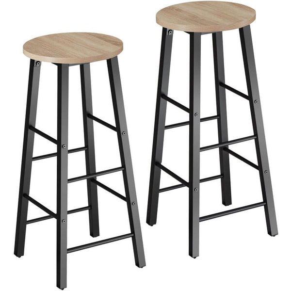 2 Barhocker Keynes Industrial hellbraun