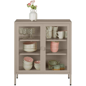 Metallvitrine Baker taupe