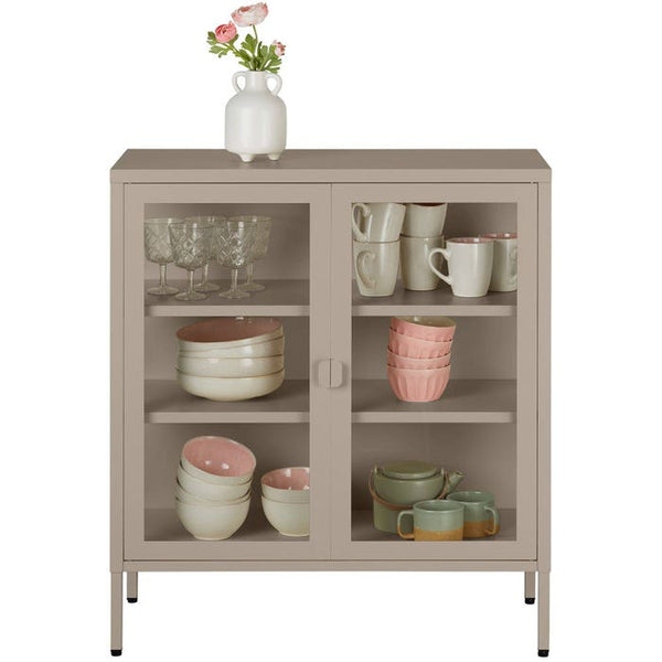 Metallvitrine Baker taupe