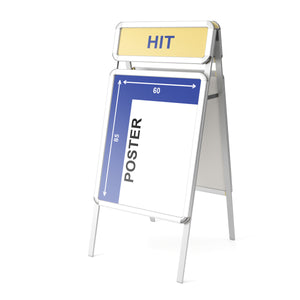 A1 Plakatständer mit Top-Schild