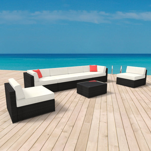 Rattan lounge seating group ""Sydney""