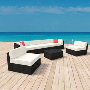 Rattan lounge seating group ""Sydney""