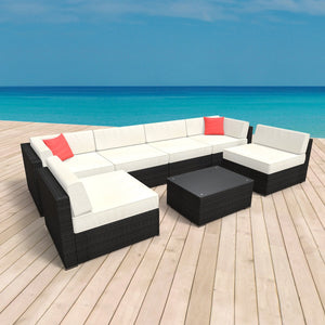 Rattan lounge seating group ""Sydney""