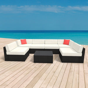 Rattan lounge seating group ""Sydney""