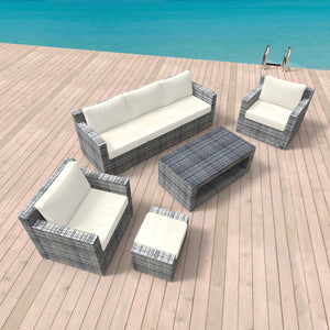 Rattanlounge ""Manila"", grau