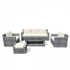 Rattanlounge ""Manila"", grau