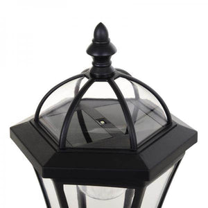 Gartenleuchte Solar Gartenlaterne 2er Set LED 6-8 Stdn. Edelstahl H129cm