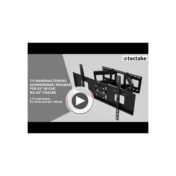 TV-Wandhalterung neigbar 26-75 Zoll bis 100 kg schwarz
