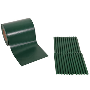 Privacy fence foil PVC 70 m green