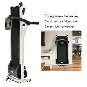Laufband Elektrisch Heimtrainer Fitnessgerät klappbar Sportgerät Herzfreque LCD
