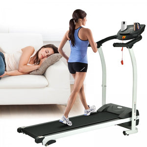 Laufband Elektrisch Heimtrainer Fitnessgerät klappbar Sportgerät Herzfreque LCD