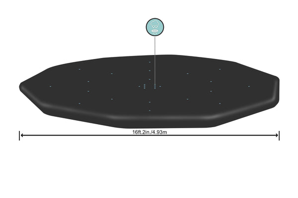 Abdeckplane für 488 cm Pools