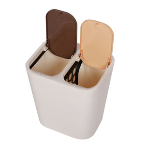 Poubelle à 2 compartiments, 12 litres