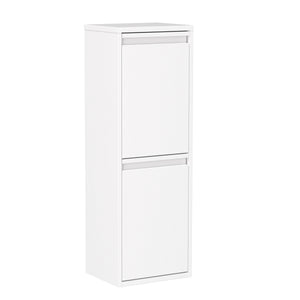 Abfalleimer Metall 2 Fächer 34L weiss
