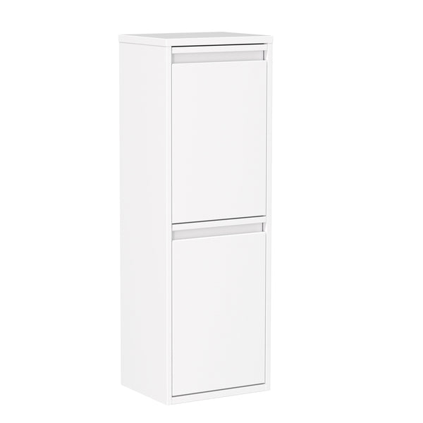 Abfalleimer Metall 2 Fächer 34L weiss
