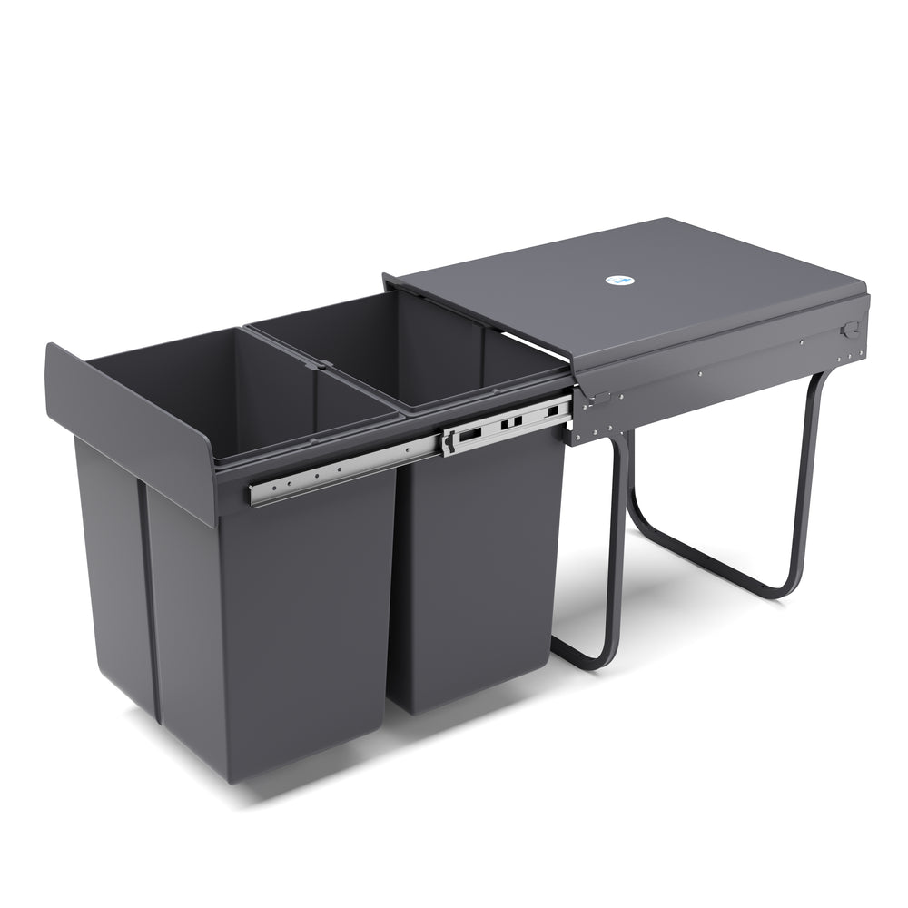 Poubelle à 2 compartiments, 40 L