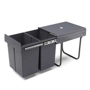 Poubelle à 2 compartiments, 40 L