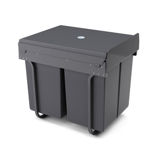 Poubelle à 2 compartiments, 40 L