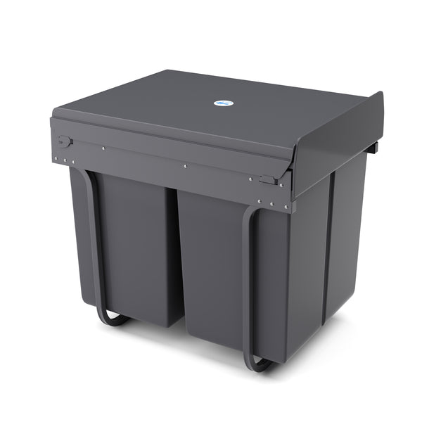 Poubelle à 2 compartiments, 40 L