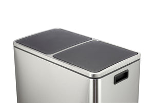Poubelle à 2 compartiments, 60 L
