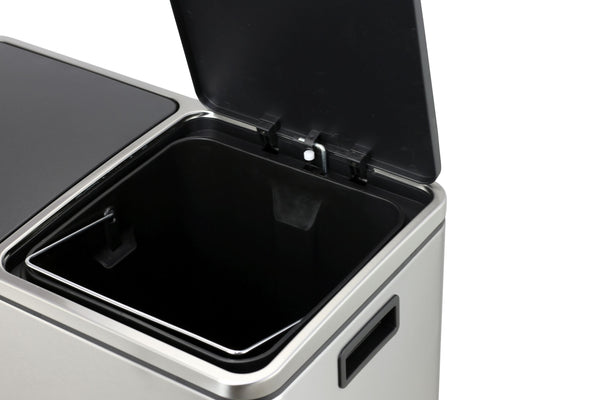 Poubelle à 2 compartiments, 60 L