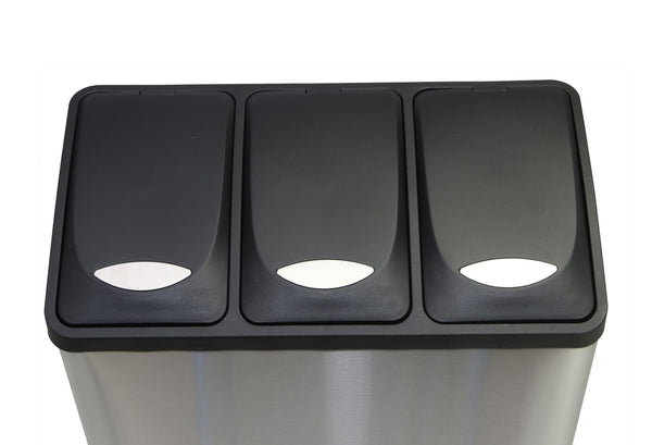 Poubelle à 3 compartiments, 24 L