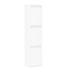 Abfalleimer Metall 3 Fächer 51L weiss