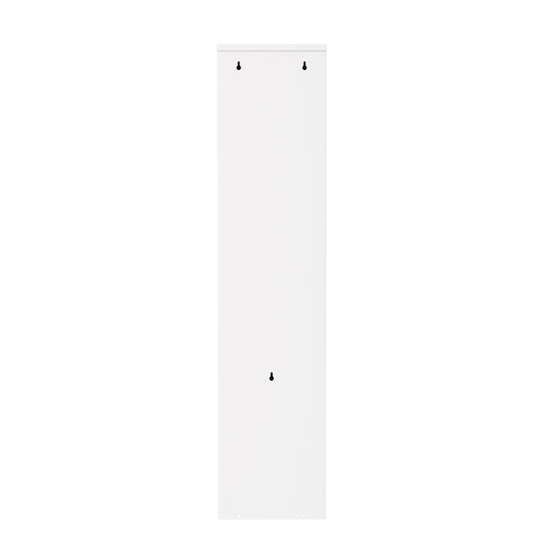 Abfalleimer Metall 3 Fächer 51L weiss