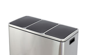Poubelle à 3 compartiments, 54 L