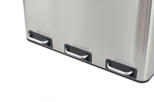 Poubelle à 3 compartiments, 54 L