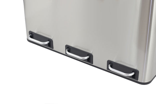 Poubelle à 3 compartiments, 54 L