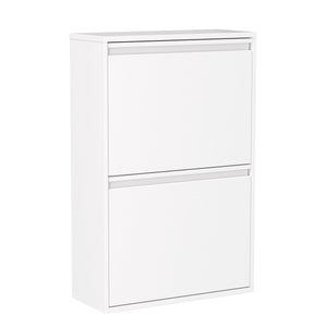 Abfalleimer Metall 4 Fächer 68L weiss
