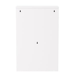 Abfalleimer Metall 4 Fächer 68L weiss