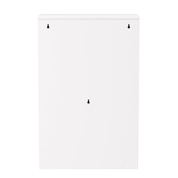 Abfalleimer Metall 4 Fächer 68L weiss