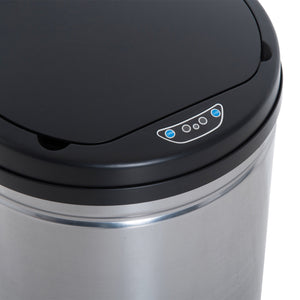 Poubelle automatique avec capteur infrarouge, 30 L et bac intérieur.