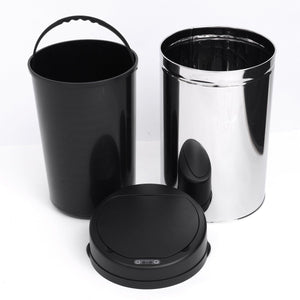 Poubelle automatique avec capteur infrarouge, 30 L et bac intérieur.