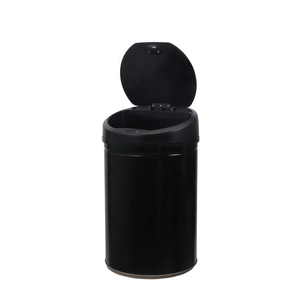 Poubelle à capteur noire de 30 L