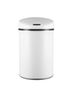Poubelle blanche à capteur de 30 L