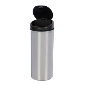 Poubelle chromée à capteur de 60 L