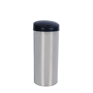 Poubelle chromée à capteur de 60 L