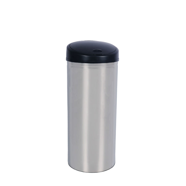 Poubelle chromée à capteur de 60 L
