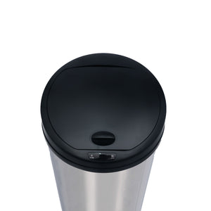 Poubelle chromée à capteur de 60 L