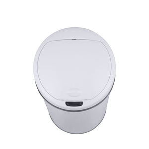 Poubelle blanche de 60 L avec capteur